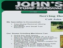 Tablet Screenshot of johnsstumpremoval.com